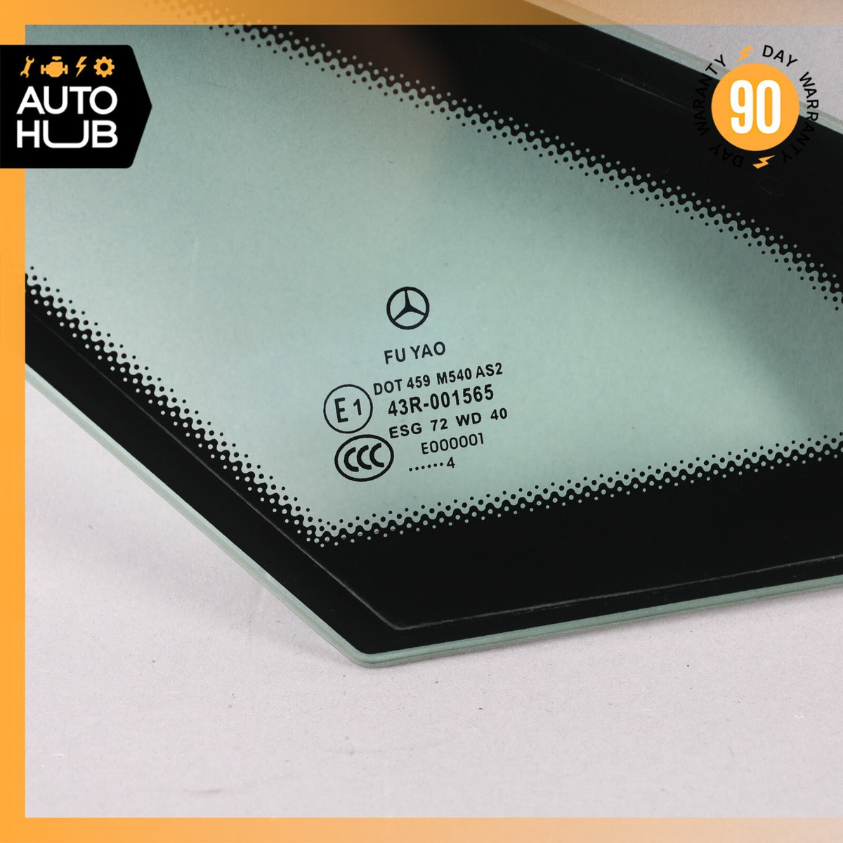 10-17 Mercedes W207 E350 E400 Coupe Rear Left Driver Quarter Window Glass OEM - photo 4