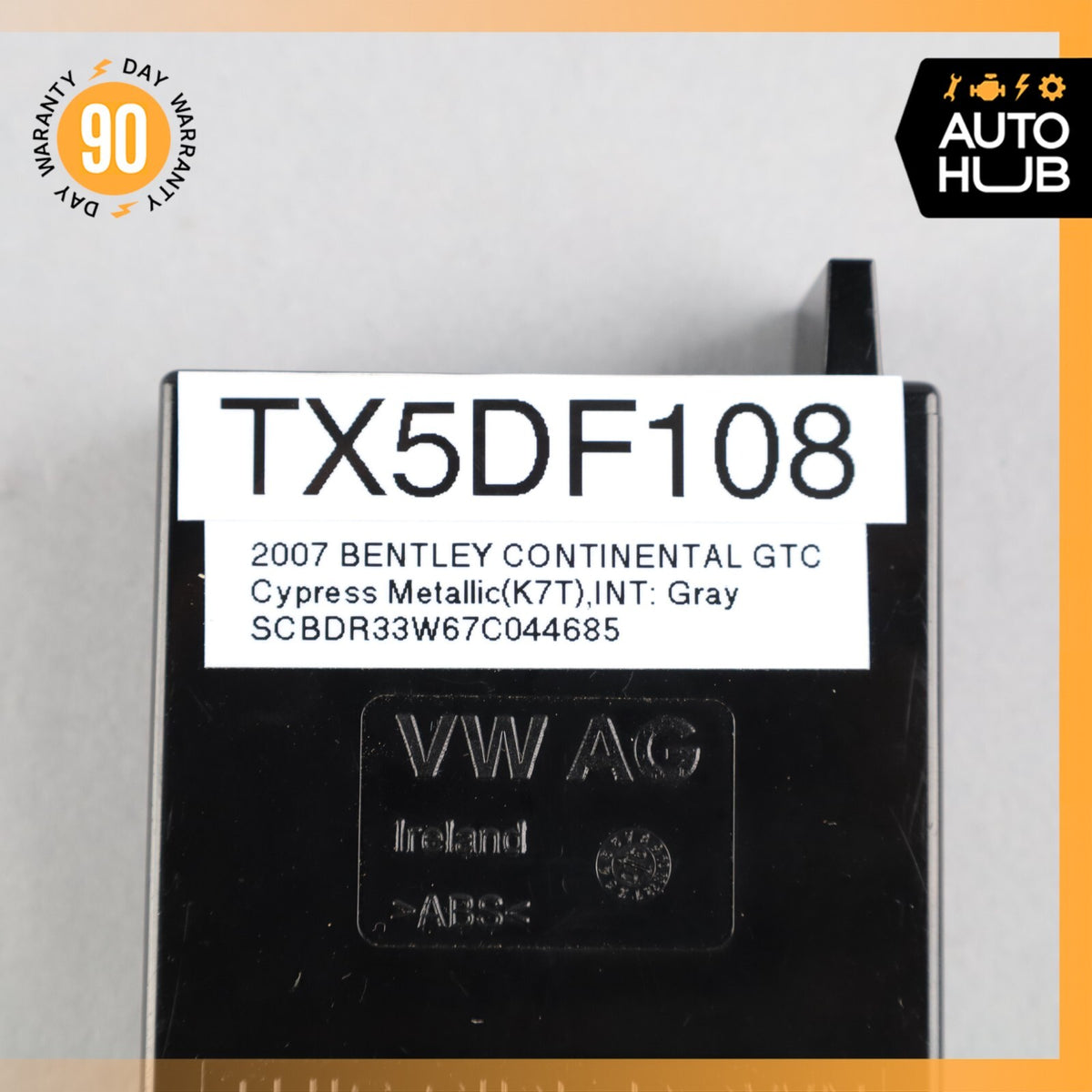 07-11 Bentley Continental GTC Anti Theft Alarm Movement Module OEM - photo 8