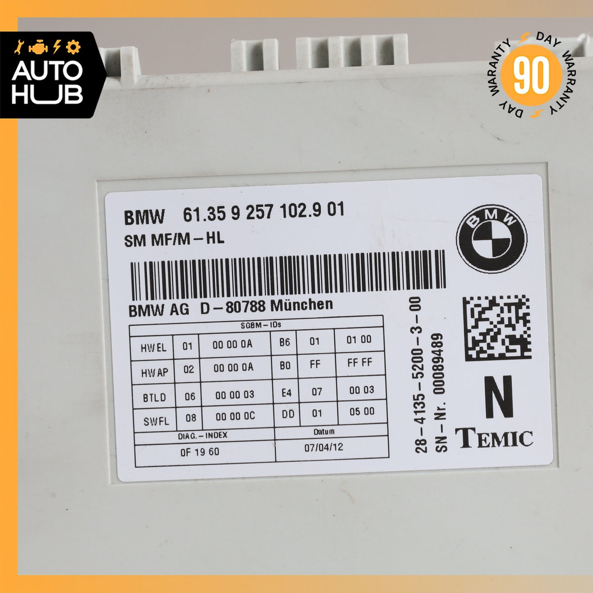 11-16 BMW F10 550i 528i Left or Right Seat Memory Control Module OEM - photo 5