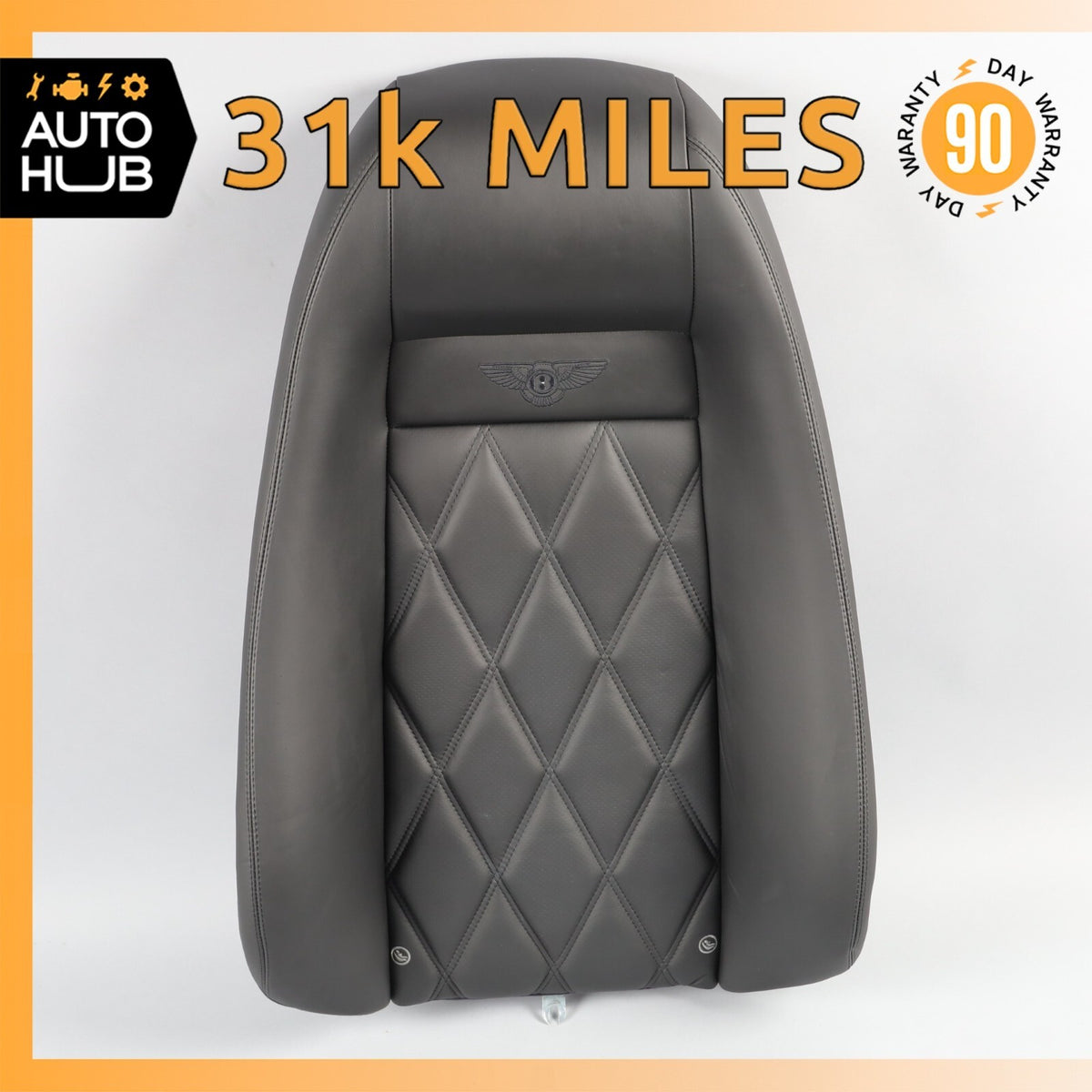 03-10 Bentley Continental GT Rear Right or Left Seat Top Upper Cushion OEM 31k - photo 1