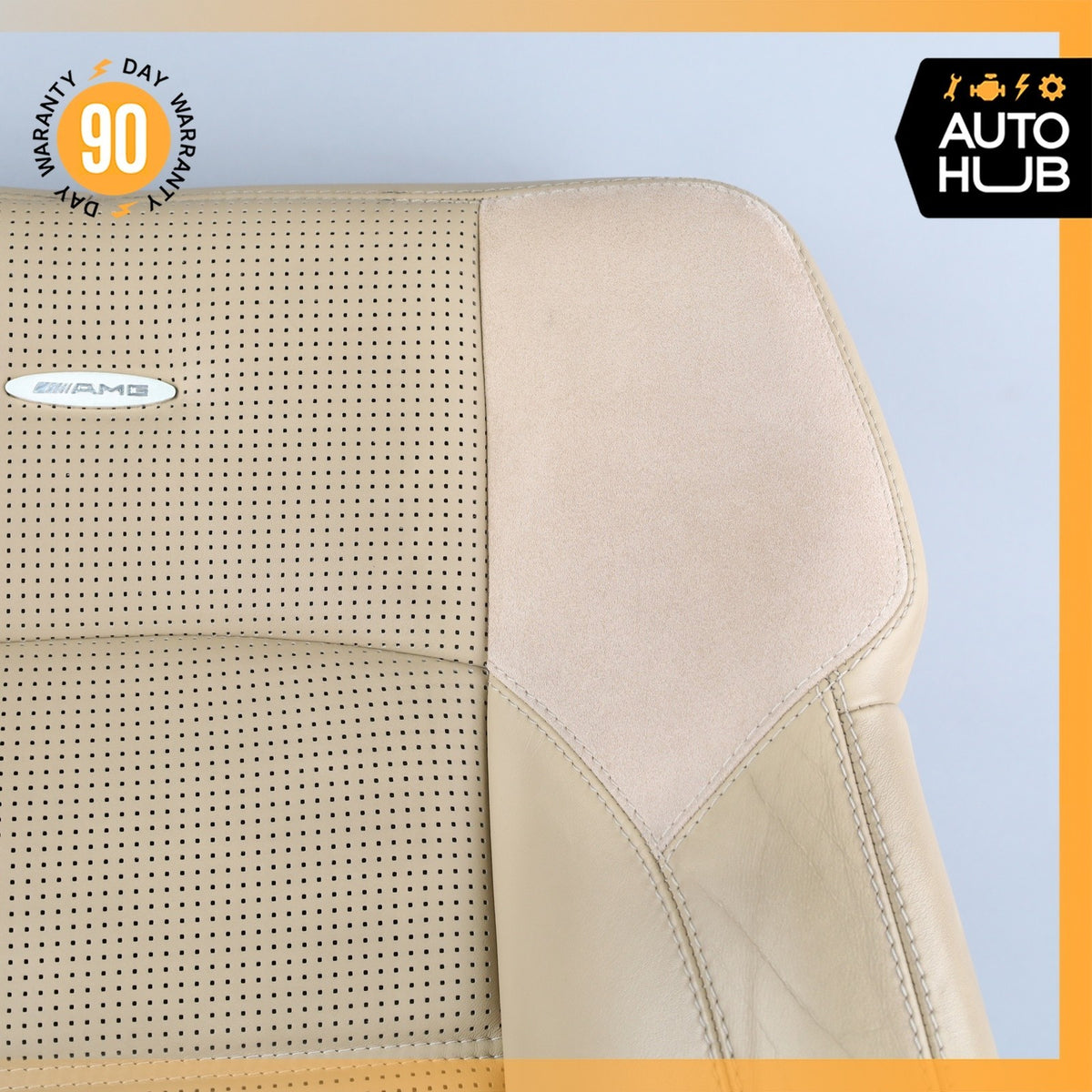 07-09 Mercedes W211 E63 AMG Front Left or Right Top Upper Seat Cushion Beige OEM - photo 4
