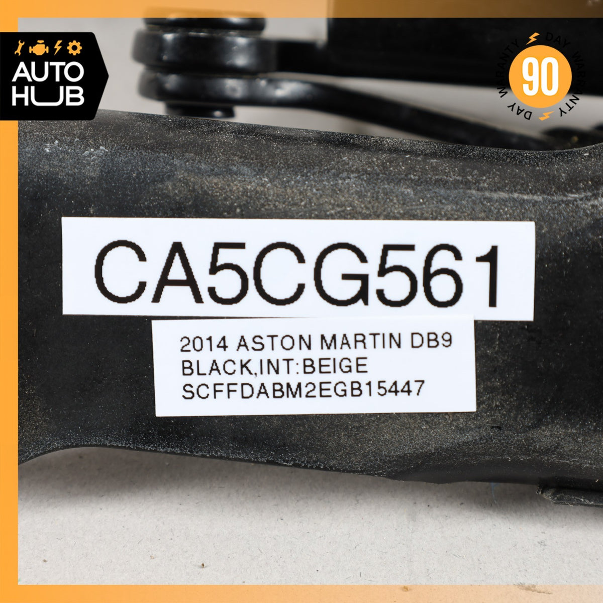 13-16 Aston Martin DB9 Hood Hinge Bracket Left & Right Set DG4316A681AA OEM 22k - photo 19