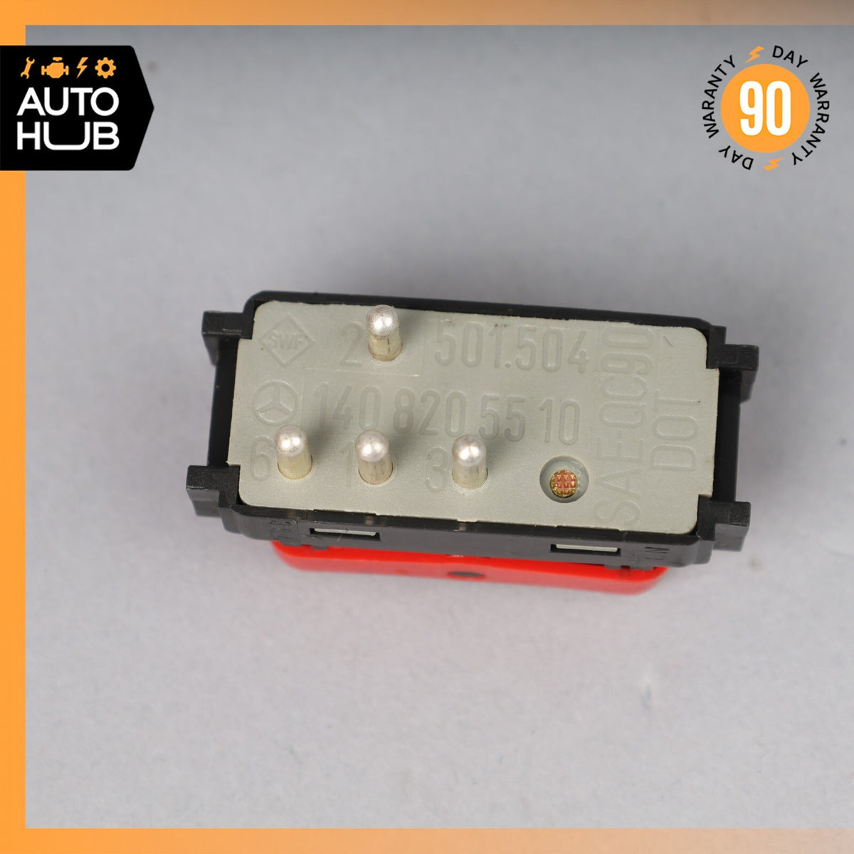 90-95 Mercedes R129 SL320 S500 Hazard Warning Light Switch Button 1408205510 OEM - photo 5