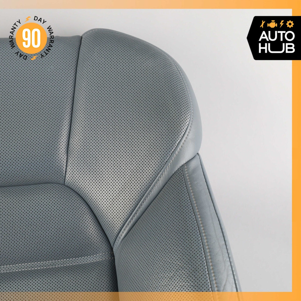 11-18 Porsche Cayenne 958 Front Left Seat Upper Cushion Leather Blue OEM - photo 3