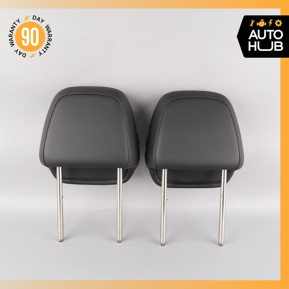11-18 Porsche Cayenne 958 Front & Rear Headrest Head Rest Set of 4 w/ Crest OEM - photo 3
