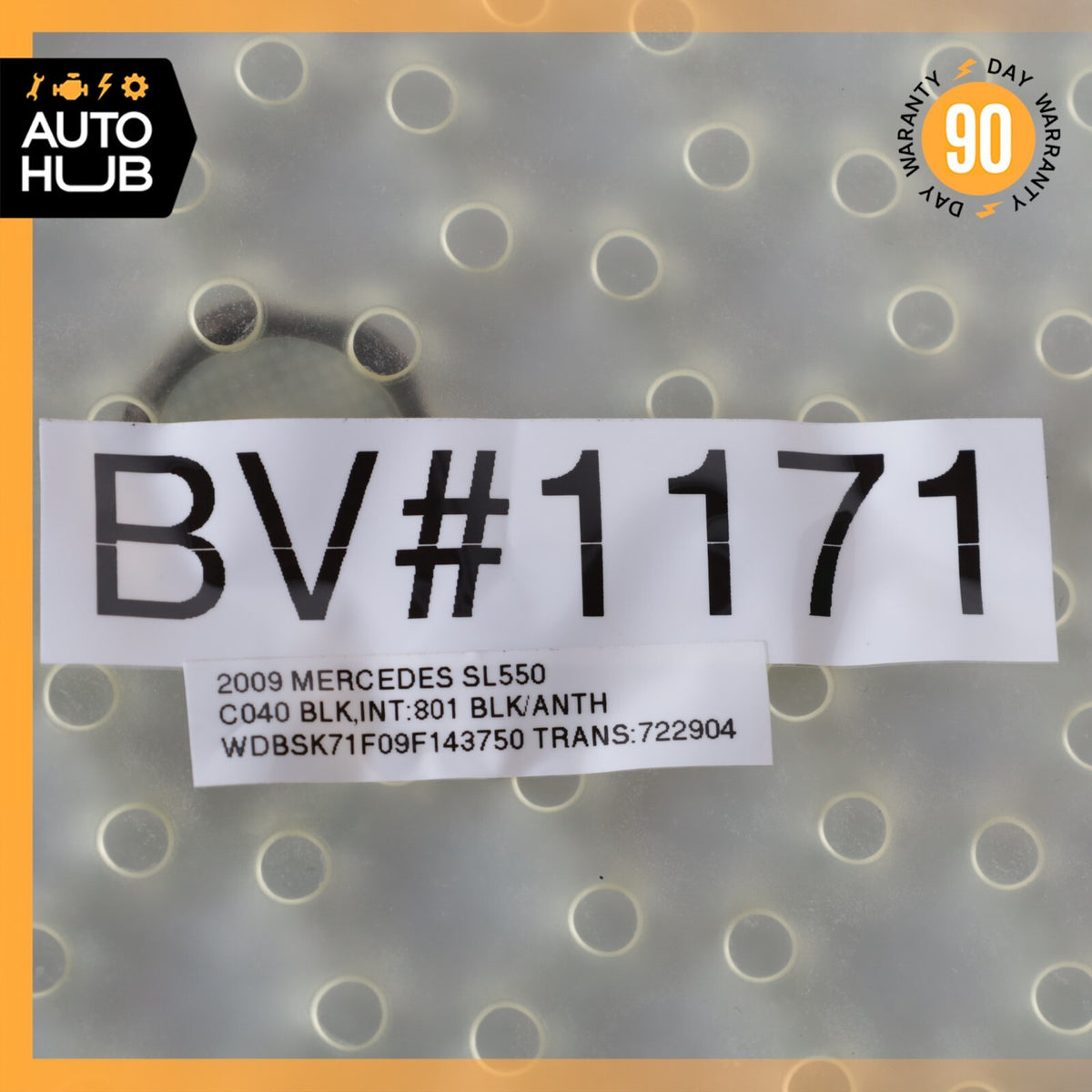 07-12 Mercedes R230 SL550 SL55 AMG Seat Occupancy Sensor Mat SRS 2308701110 43k - photo 12