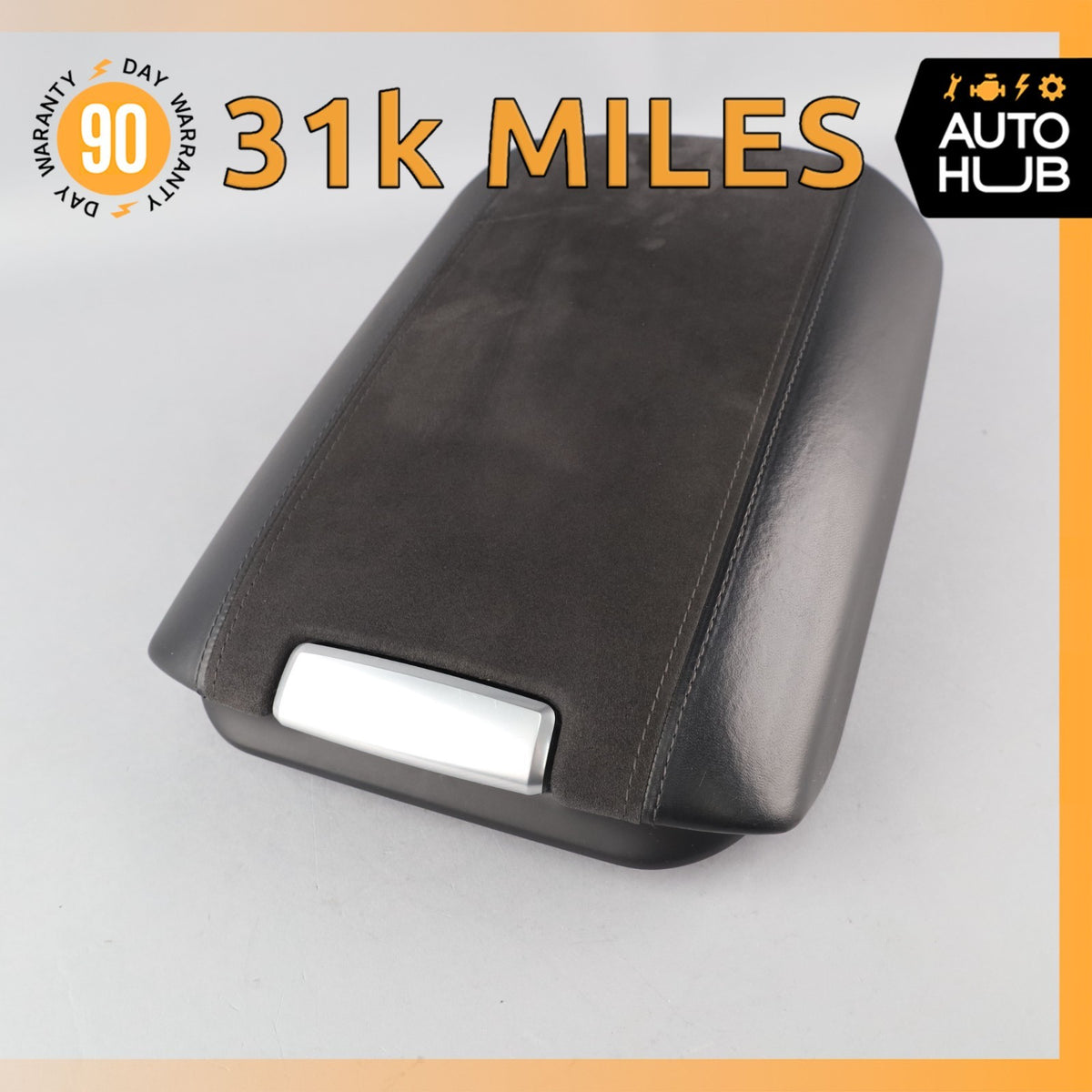 11-18 Porsche Cayenne 958 GTS Center Console Arm Rest Armrest Cover Suede OEM - photo 1