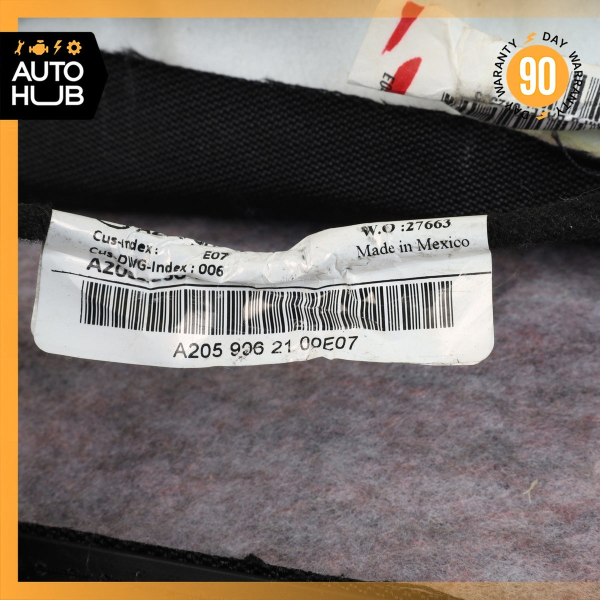 15-18 Mercedes W205 C300 GLC300 Front Right Lower Bottom Seat Cushion Black OEM - photo 20