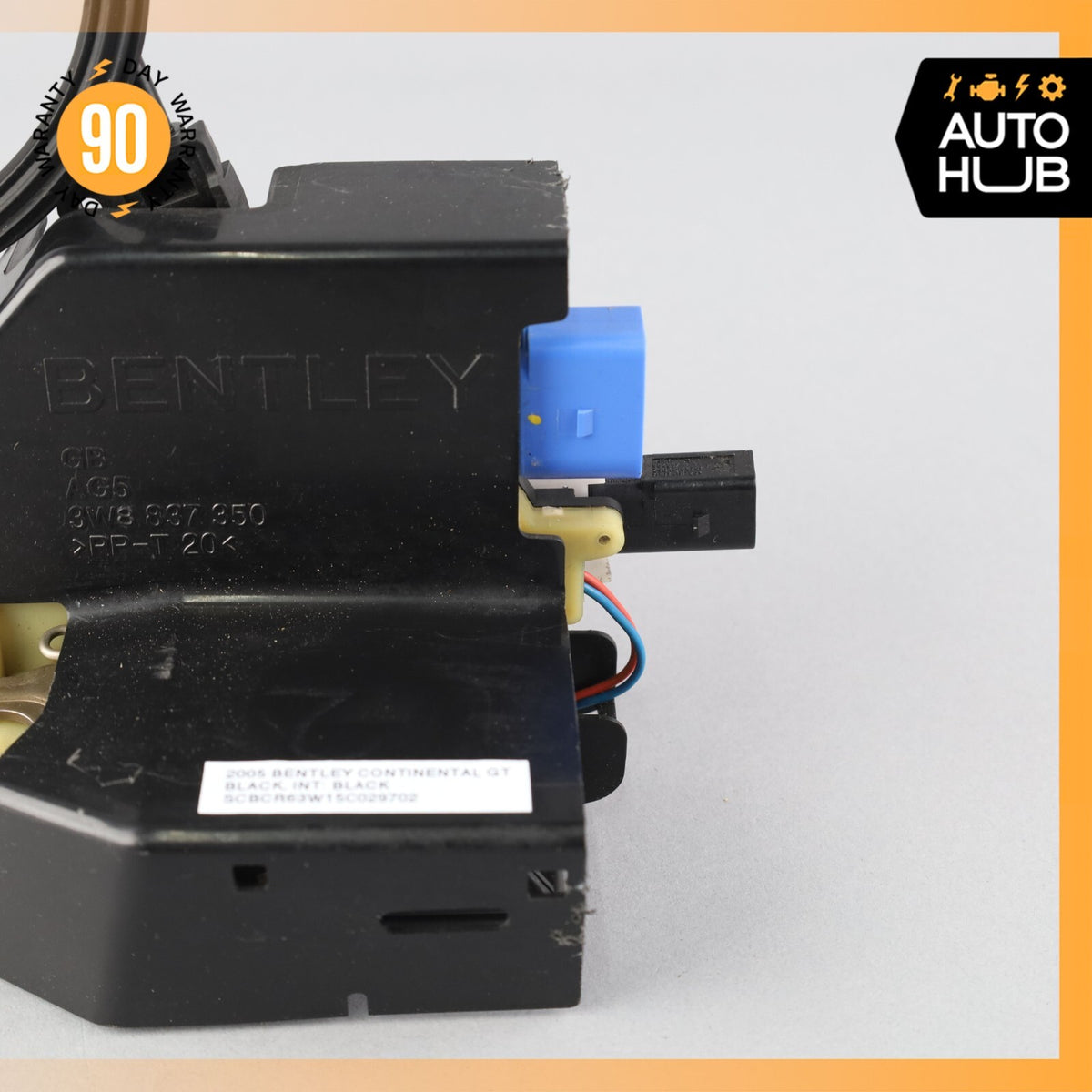 03-10 Bentley Continental GT Front Right Door Lock Latch Keyless Go OEM - photo 3