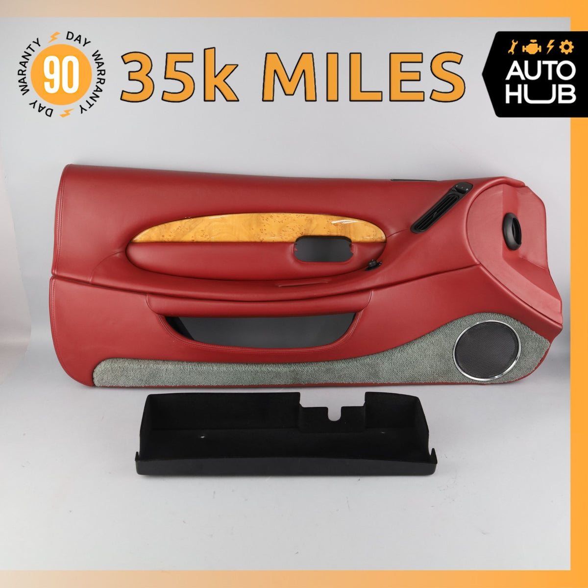 00-04 Aston Martin DB7 Vantage Front Left Driver Side Door Panel Red OEM 35k - photo 1