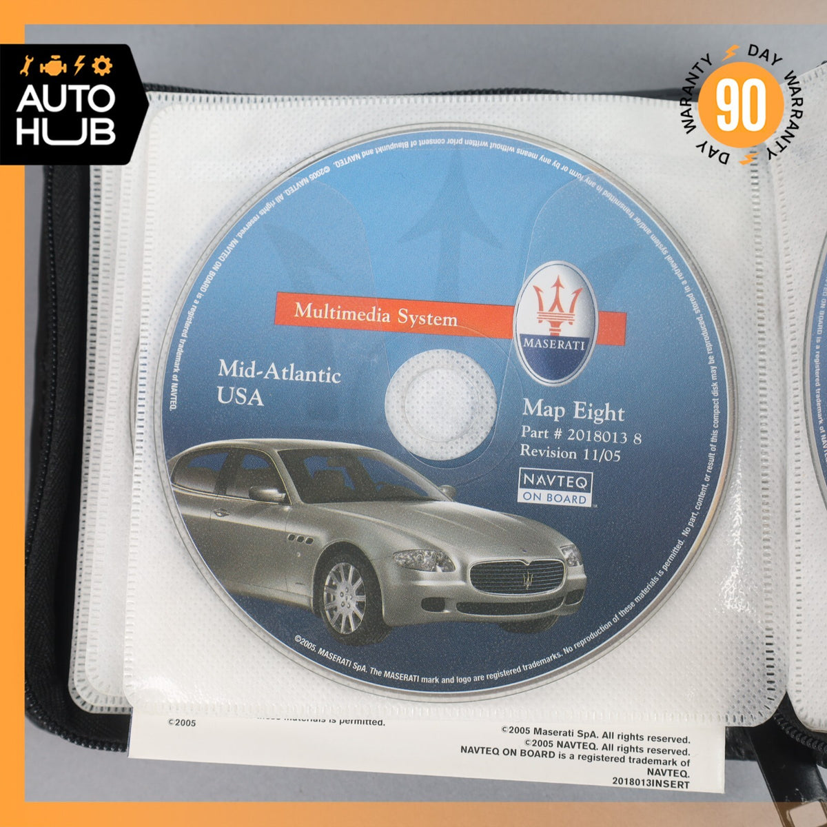 2006 Maserati Quattroporte M139 Comand GPS Map Navigation Disc Set OEM - photo 4