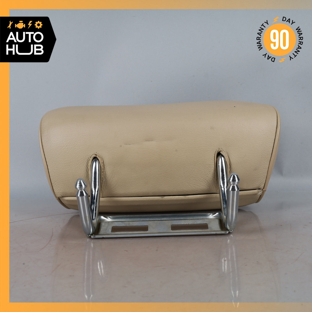 92-99 Mercedes W140 S320 Rear Left or Right Seat Headrest Beige 1409702450 OEM - photo 7