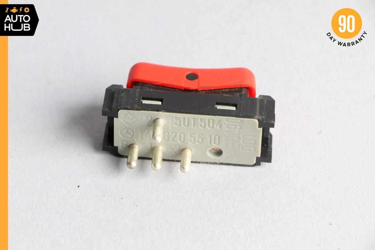 90-95 Mercedes R129 SL500 300SL S500 Hazard Warning Light Switch Button OEM - photo 3