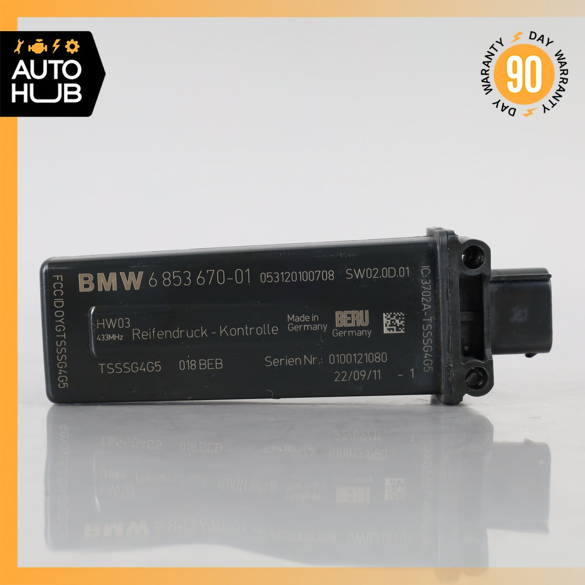 11-19 BMW F10 550i X3 Tire Pressure Control Module RDC 36106881474 OEM - photo 5