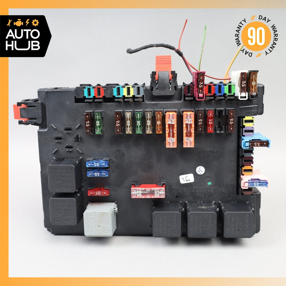 10-14 Mercedes W216 CL550 S550 Rear Trunk Fuse Box Relay Control Module OEM - photo 8