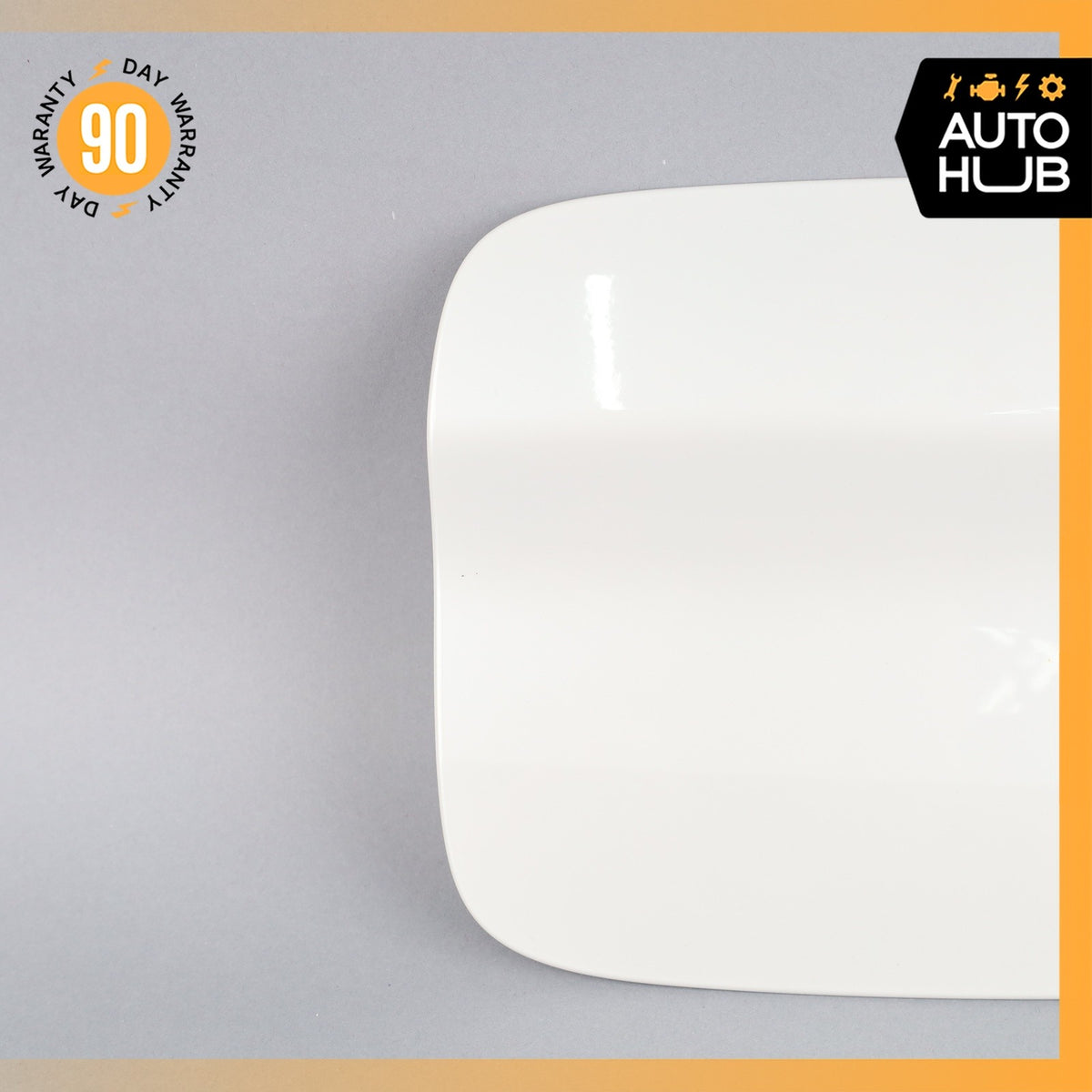 14-19 BMW F15 X5 Fuel Gas Tank Filler Neck Door Cover White 51917312316 OEM - photo 2