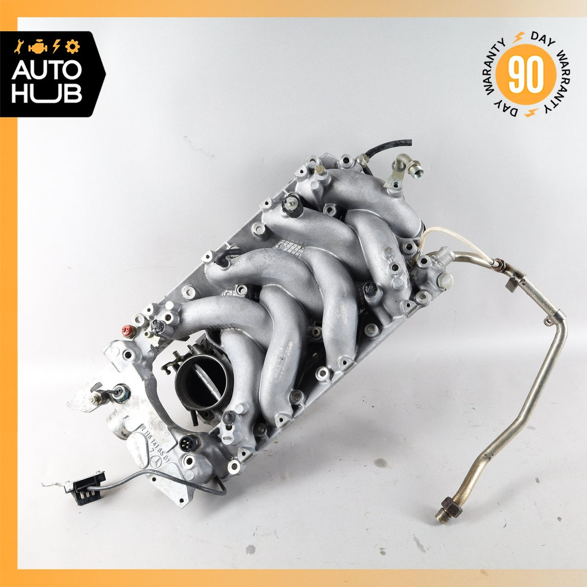 86-91 Mercedes W126 420SEL M116 Air Intake Manifold w/ Throttle Body OEM - photo 2