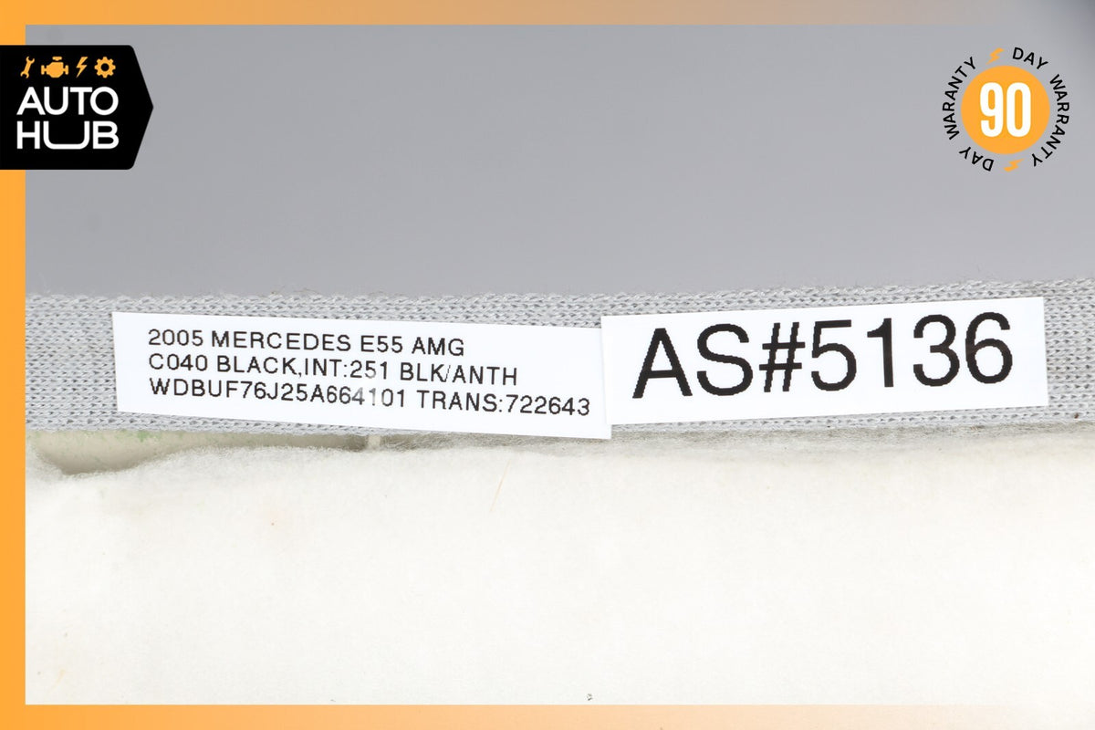 03-09 Mercedes W211 E55 E63 Front Right Interior Trim Panel A Pillar Suede OEM - photo 10