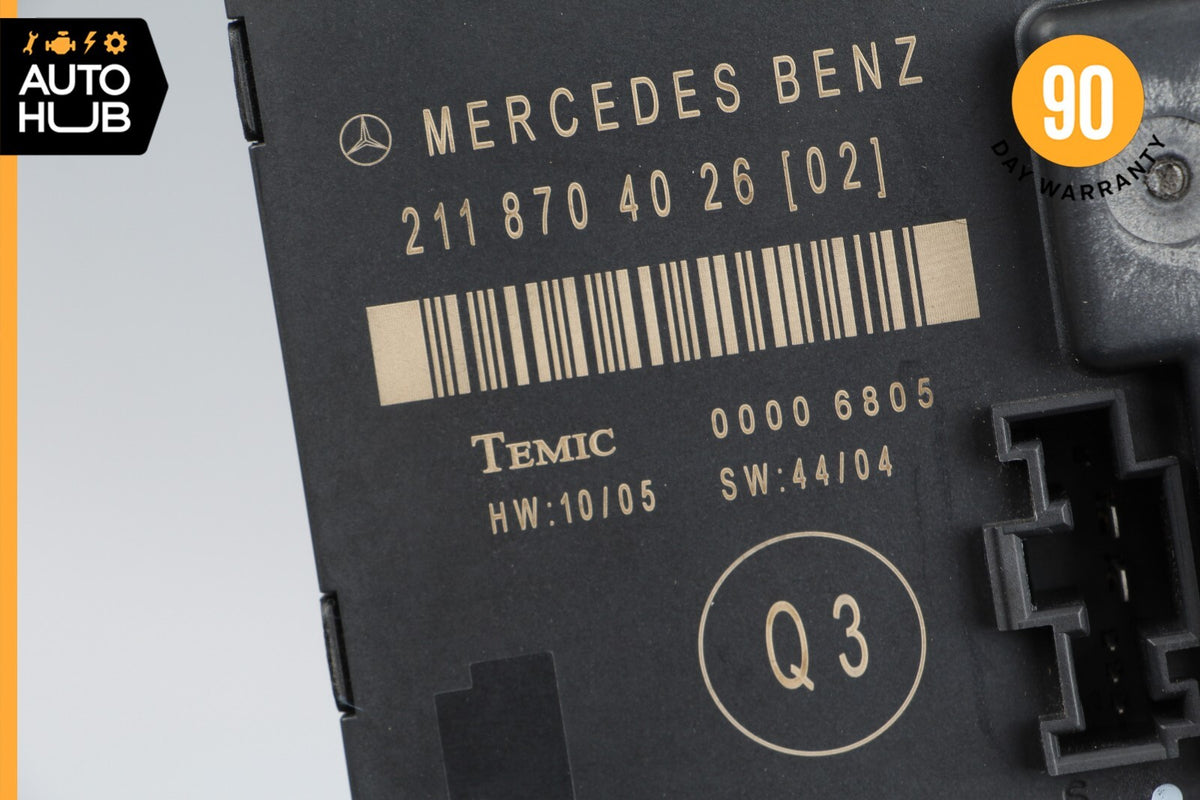 07-09 Mercedes W211 E350 E320 E550 Rear Left Door Control Module 2118704026 OEM - photo 7