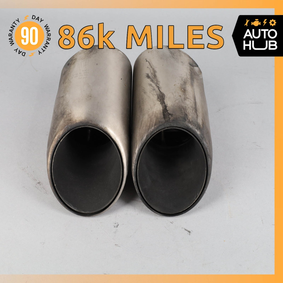 14-16 Porsche Panamera 970 Right Exhaust Mufflers Muffler Tips Set OEM 86k - photo 1