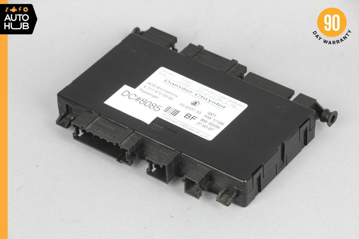 03-12 Mercedes W211 E350 CLS500 Seat Control Module Front Left 2118700085 OEM - photo 2