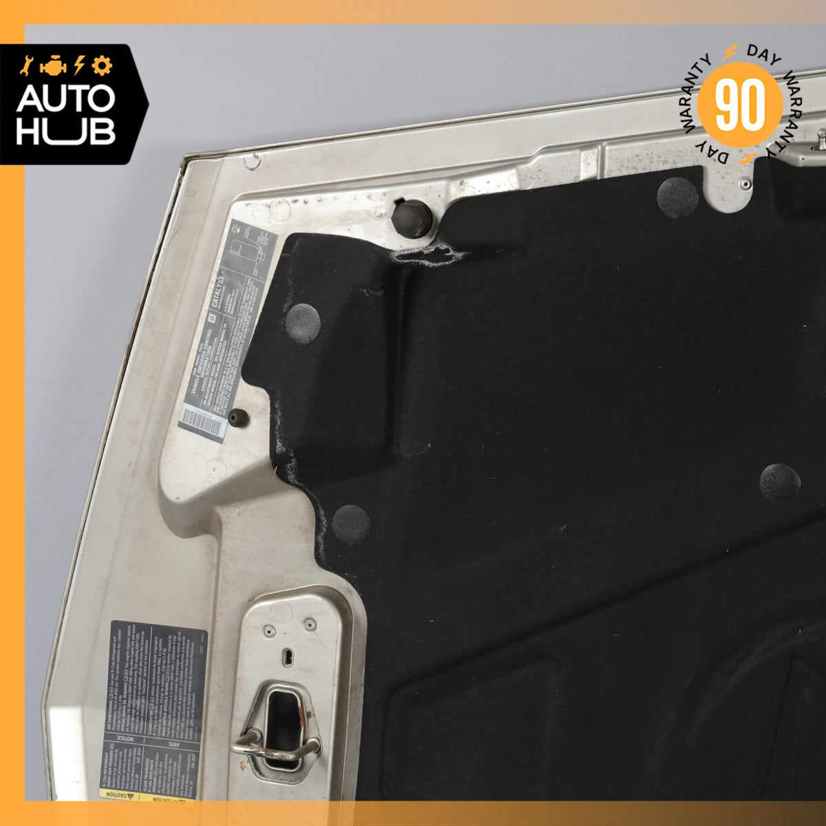 04-08 Cadillac XLR Hood Cover Panel Assembly Light Tarnished Silver OEM 51k - photo 16