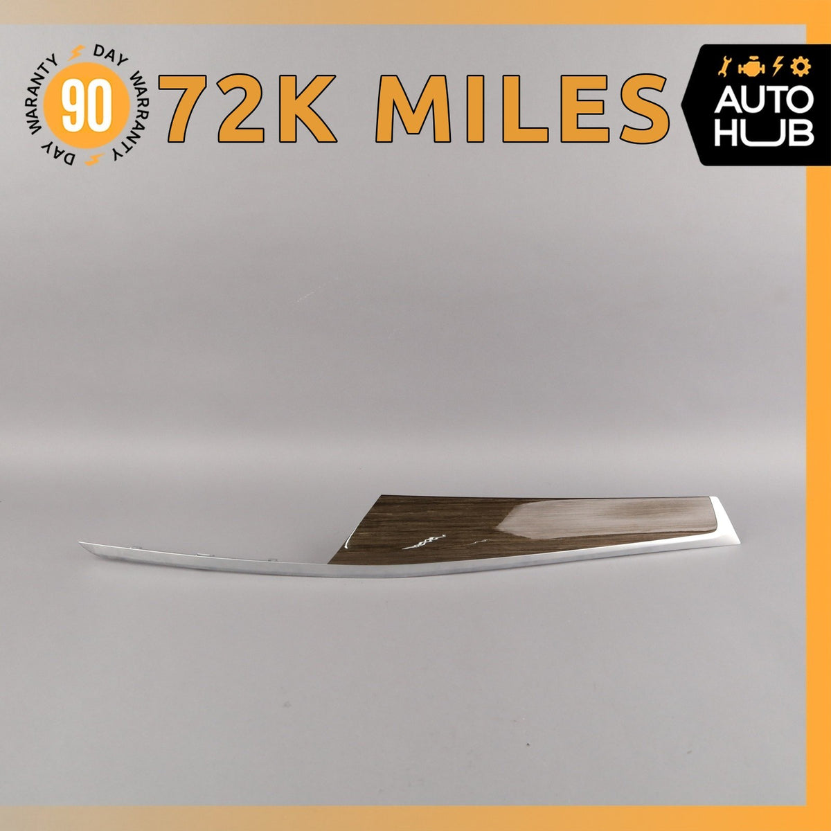 13-15 BMW E84 X1 Right Dashboard Cover Panel Trim Wood OEM 72k - photo 1