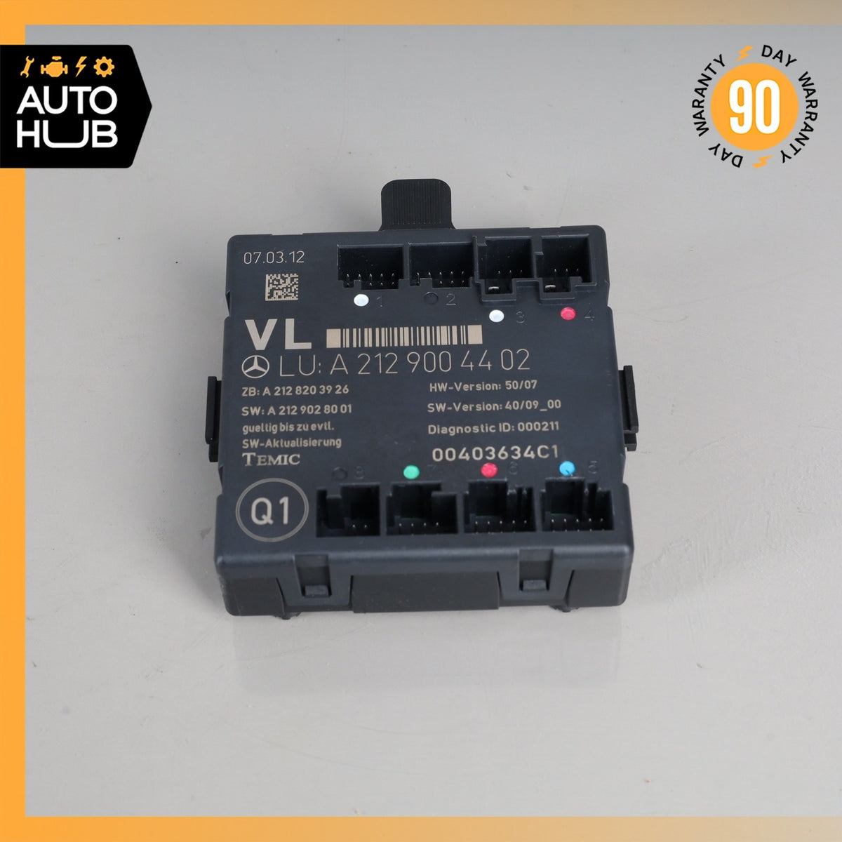 08-18 Mercedes W212 E350 C300 SLK350 Front Left Side Door Control Module OEM - photo 3