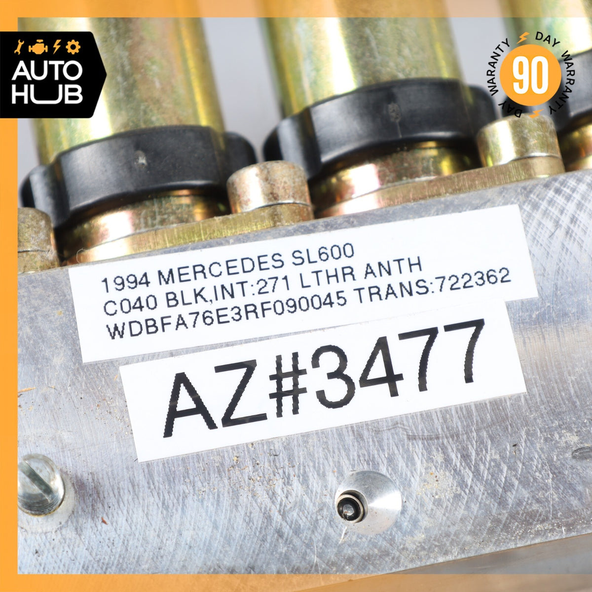 90-02 Mercedes R129 SL600 300SL Left Side Top Hydraulic Valve Block Solenoid OEM - photo 10