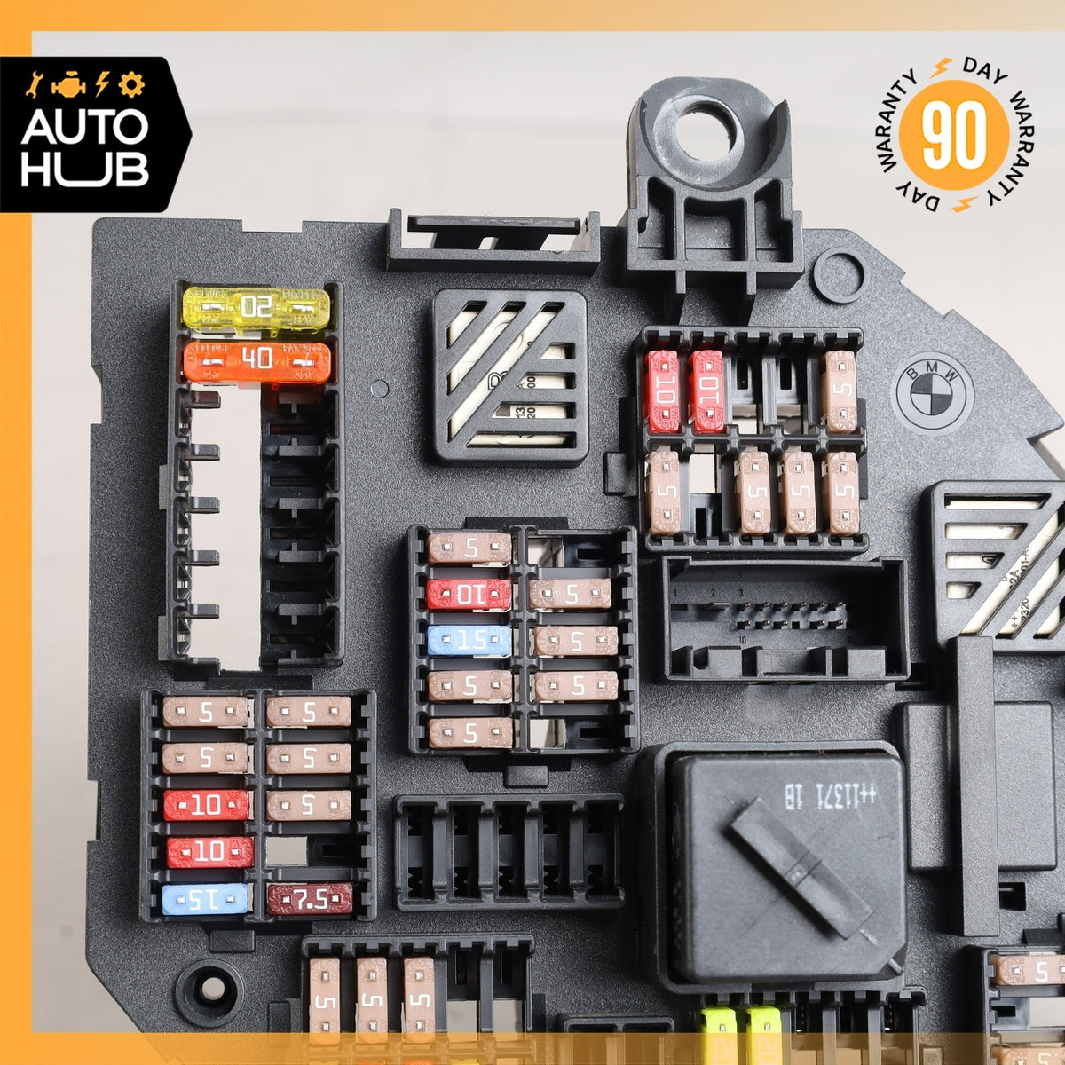BMW F10 550i 650i Rear Trunk Power Distribution Fuse Relay Box OEM - photo 4