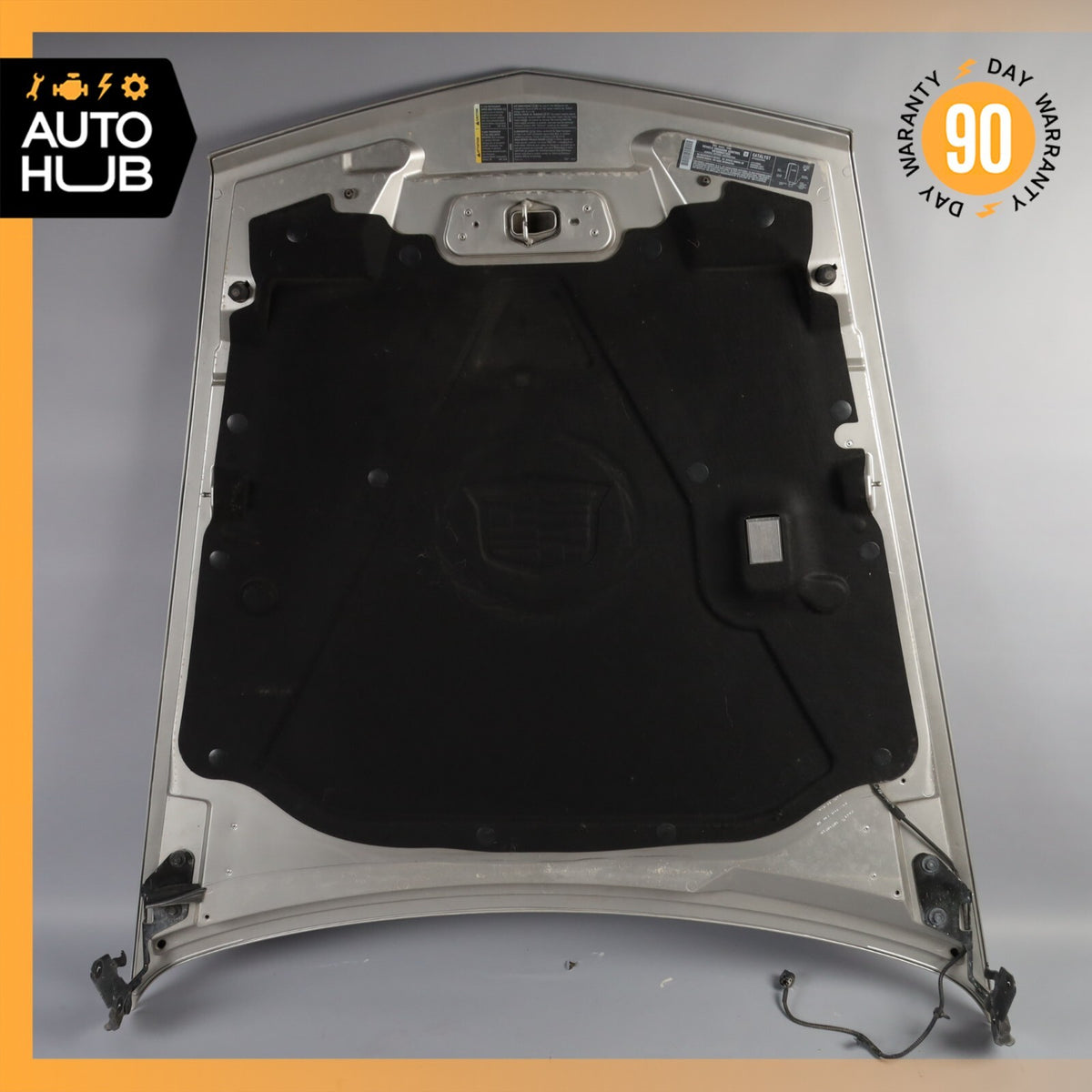 04-08 Cadillac XLR Hood Cover Panel Assembly Light Tarnished Silver OEM 69k - photo 15