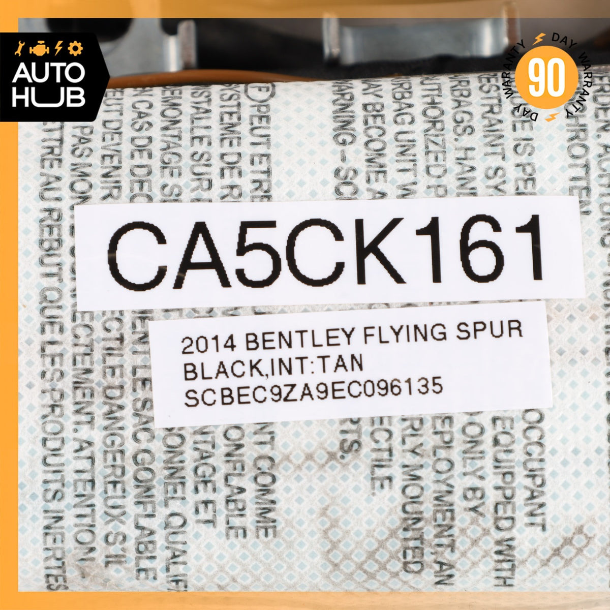 14-20 Bentley Flying Spur Seat Airbag Air Bag SRS Rear Right 4H0880442B OEM 40k - photo 13
