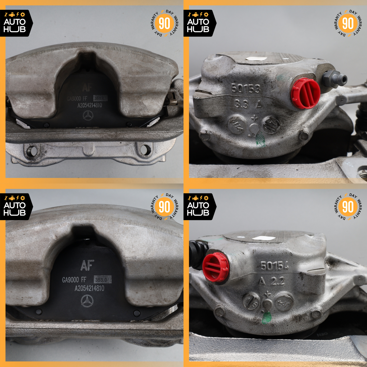 15-20 Mercedes W205 C300 C350e Front Brake Calipers Left & Right Set OEM - photo 23
