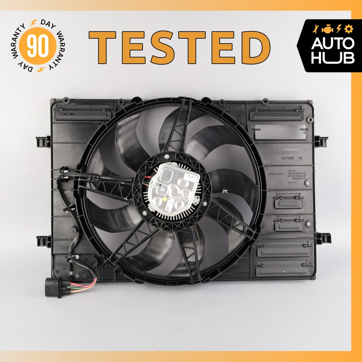 16-18 Audi 8V A3 E-Tron Engine Motor Cooling Radiator Fan Assembly OEM - photo 1