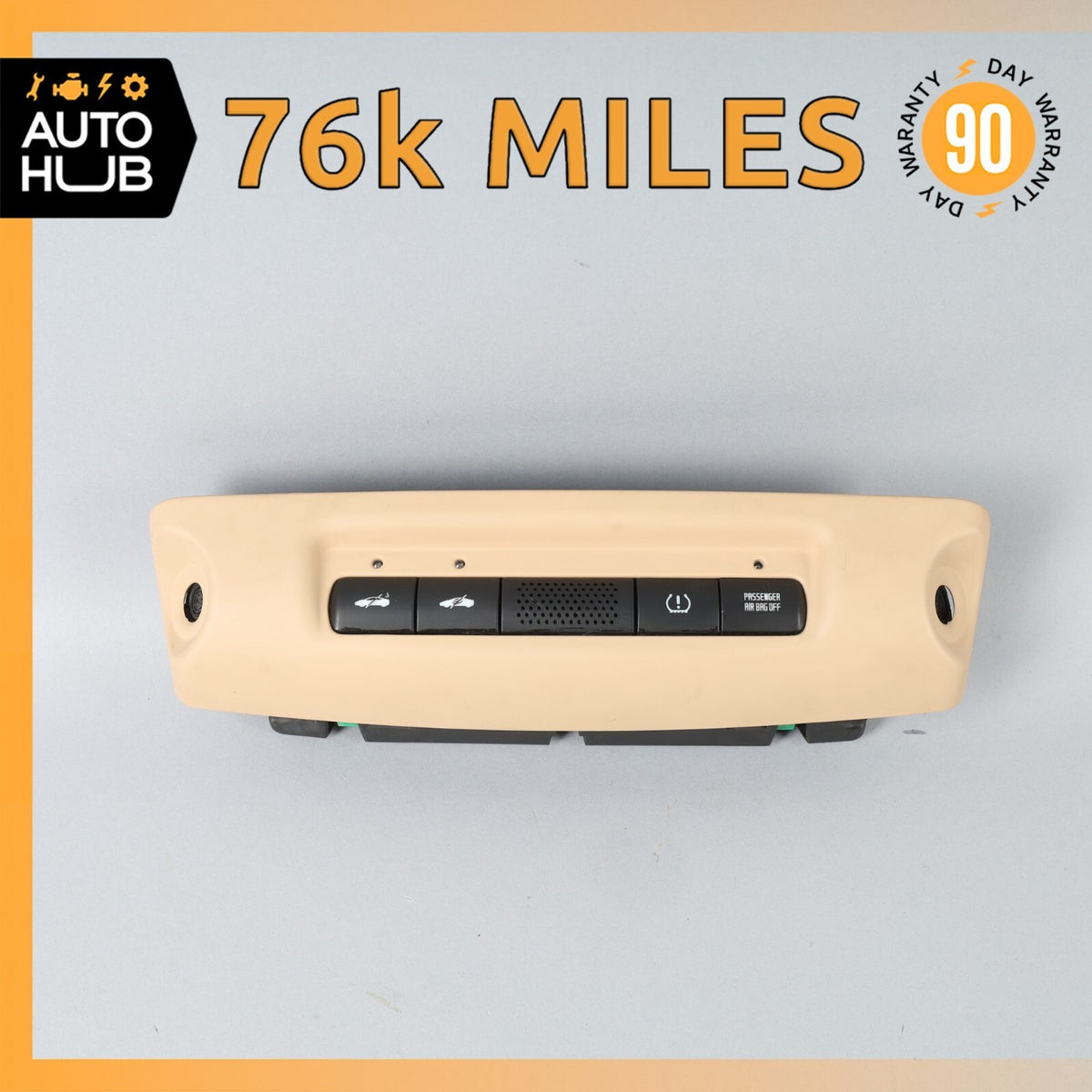 08-13 Maserati GranTurismo M145 Overhead Console Trim Switch OEM 76k - photo 1