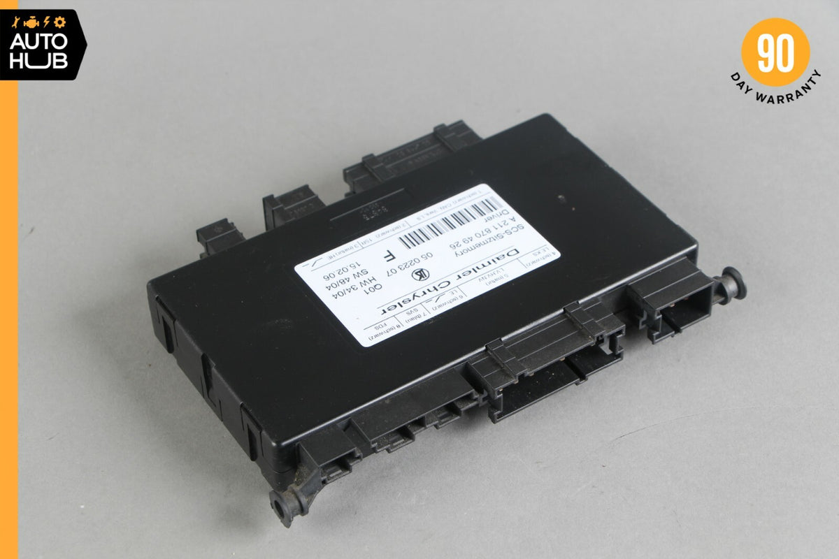 03-12 Mercedes W211 E350 ML500 CLS550 E550 Seat Control Module Left OEM - photo 3