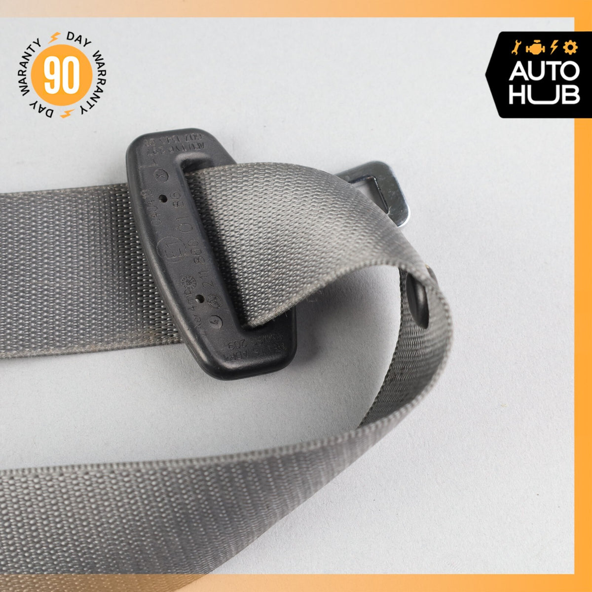 06-09 Mercedes W219 CLS500 E63 AMG Front Left Driver Side Seat Belt Gray OEM - photo 14