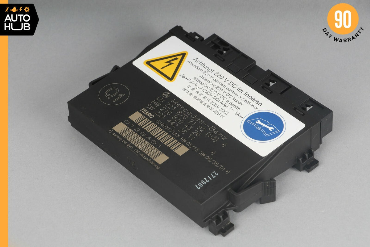 07-10 Mercedes W216 CL600 S600 Front Left or Right Seat Contour Control Module - photo 1