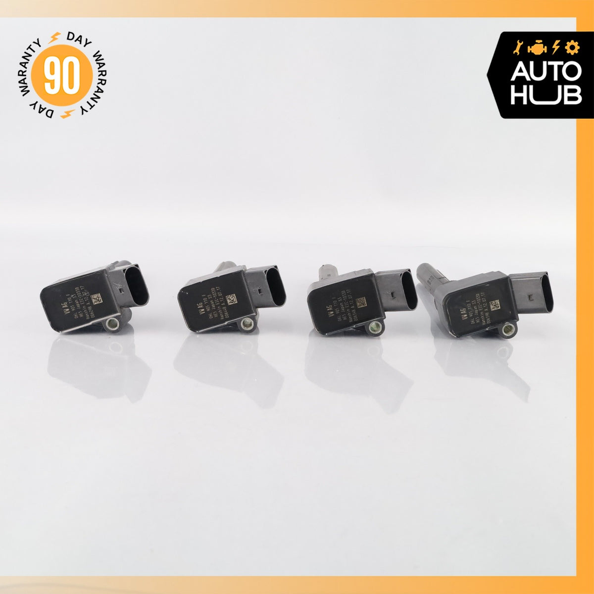 17-19 Audi 4M Q7 Engine Motor Ignition Coil Set of 4 OEM 87k - photo 4