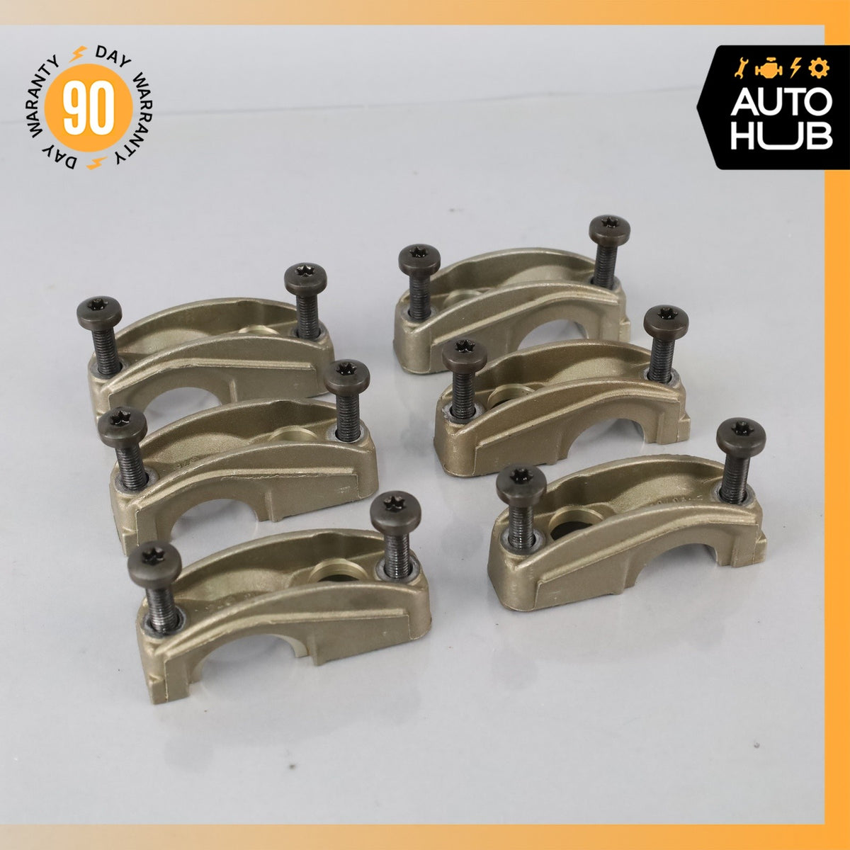 92-02 Mercedes W140 CL600 S600 M120 Cylinder Head Camshaft Holder Set of 6 OEM - photo 2