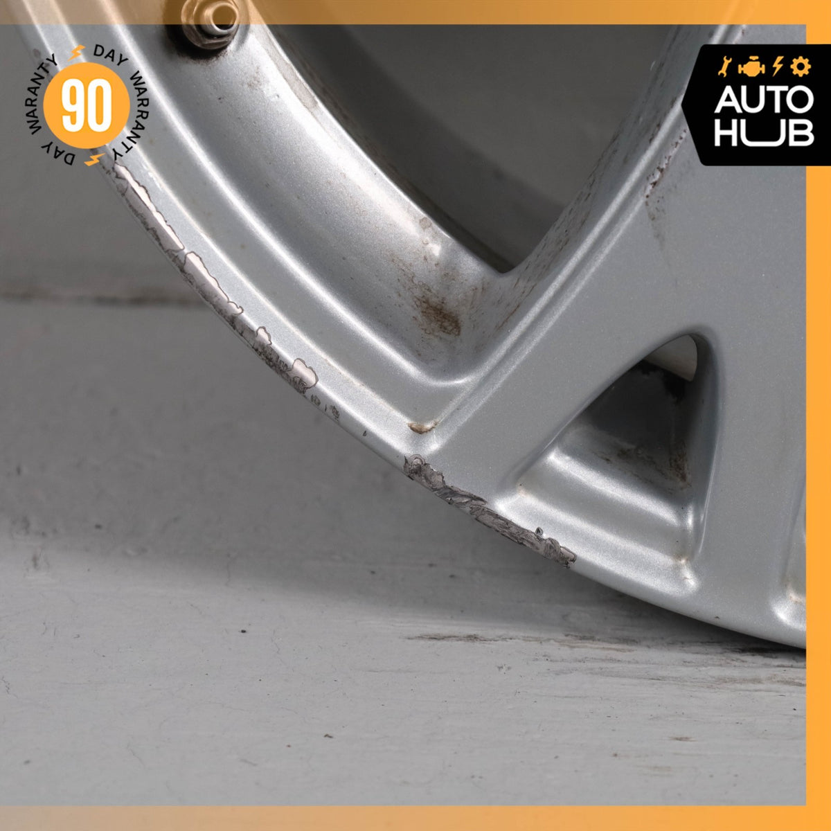 Mercedes W221 S550 CL550 S400 9.5 x 19 19" Rear Wheel Rim Silver 2214015902 OEM - photo 6