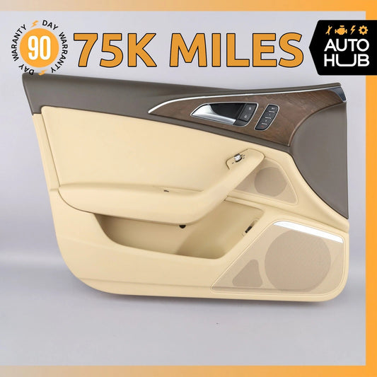 12-18 Audi C7 A6 S6 Front Left Side Interior Door Panel 4G1867103AC OEM 75k - photo 1