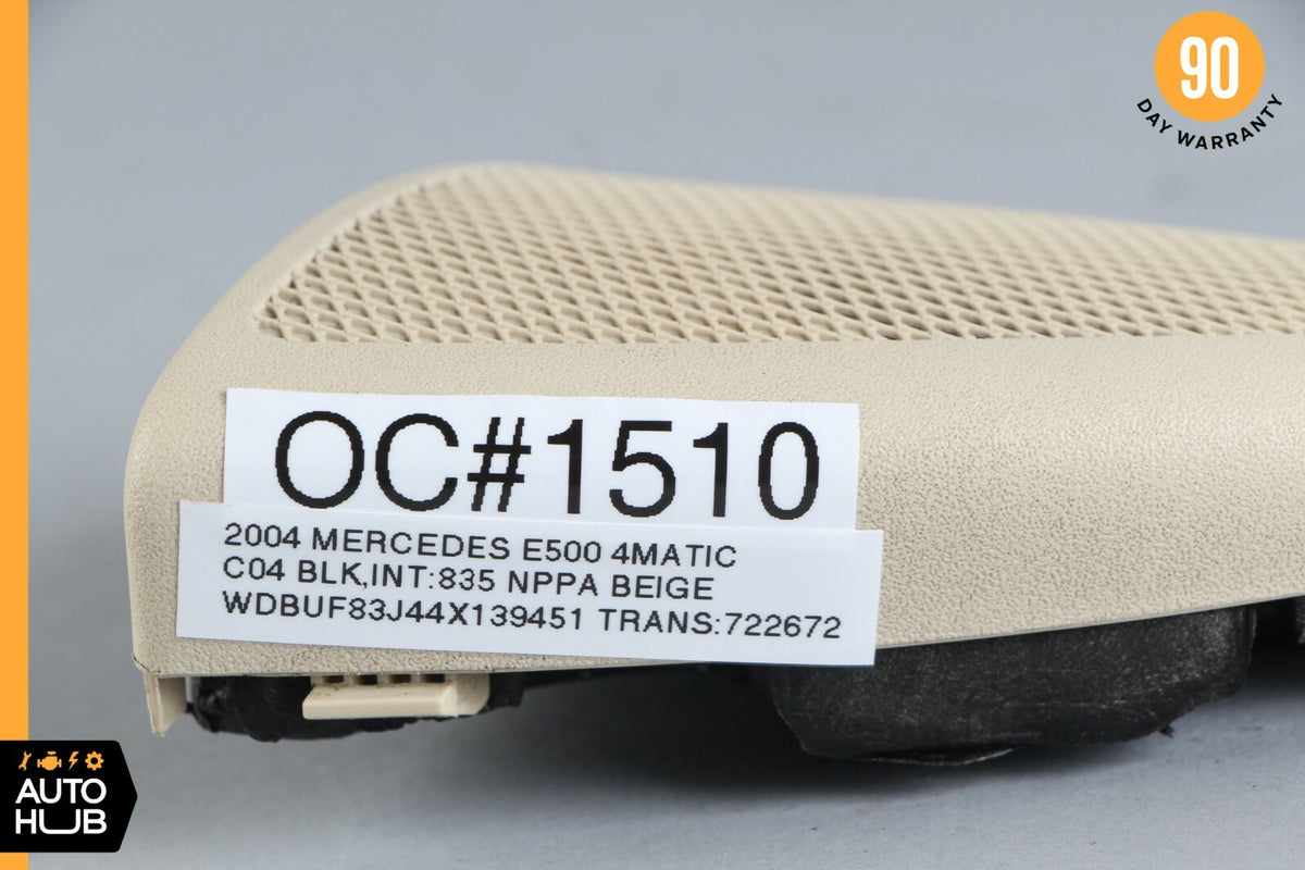 03-06 Mercedes W211 E500 E350 E55 AMG Front Left Tweeter Speaker Cover Beige OEM - photo 12