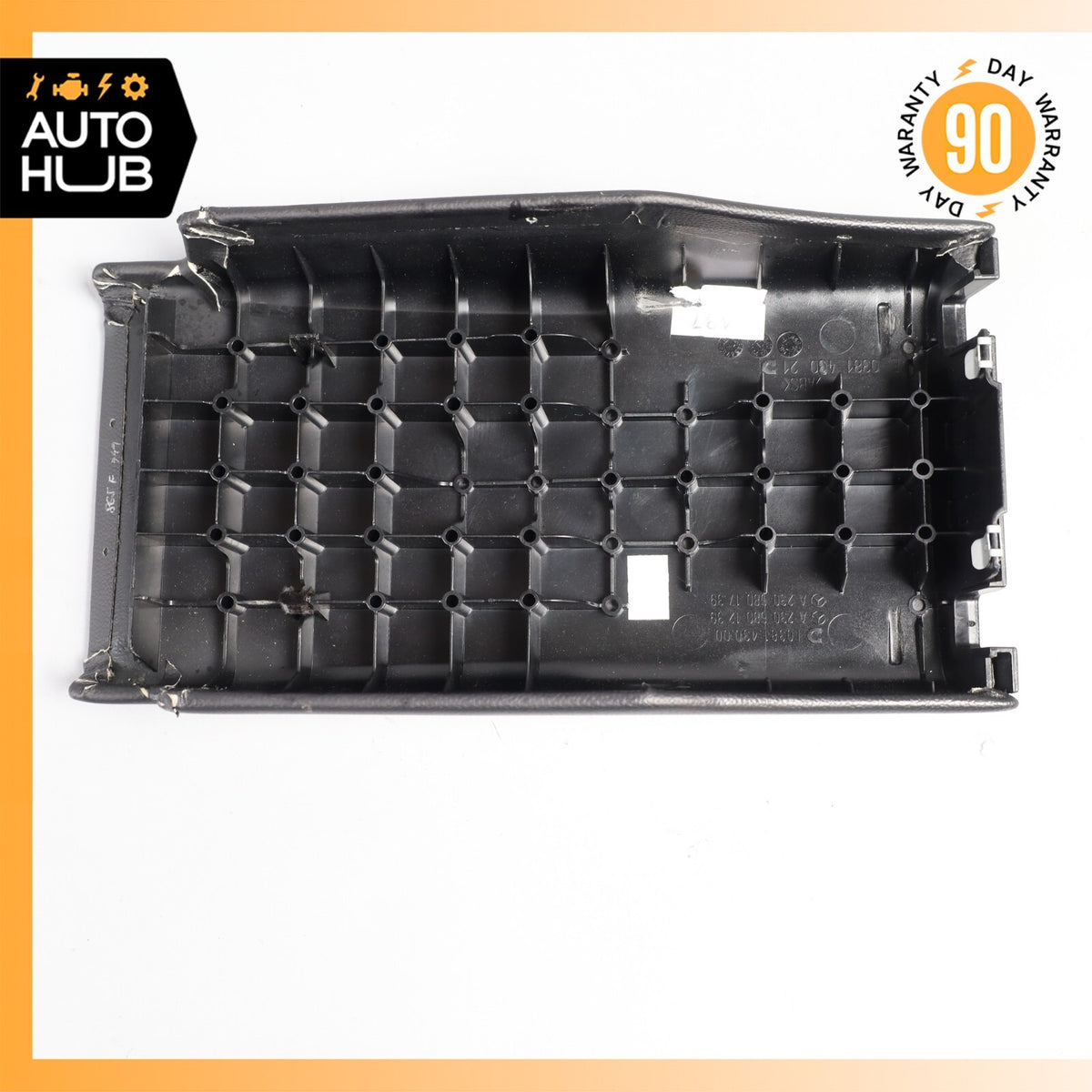03-06 Mercedes R230 SL500 SL55 Center Console Rear Lid Cover Panel Black OEM - photo 15