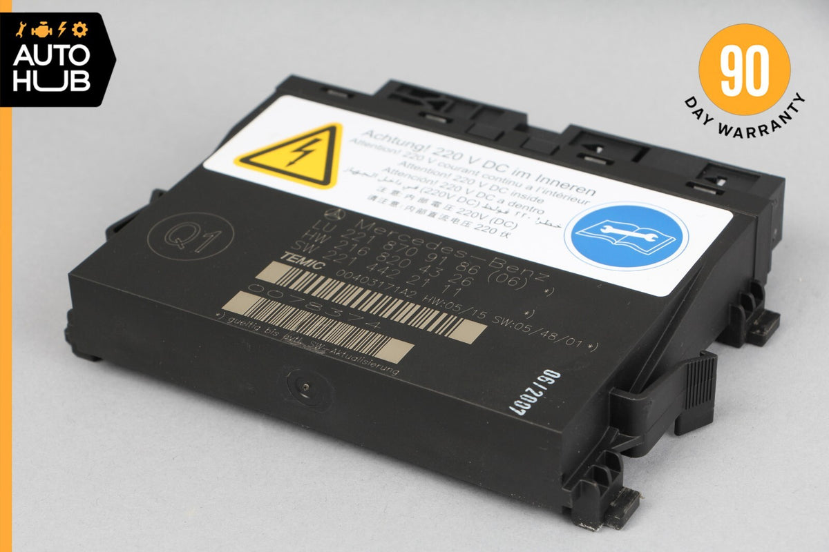 07-10 Mercedes W216 CL600 Front Left or Right Seat Contour Control Module OEM - photo 1