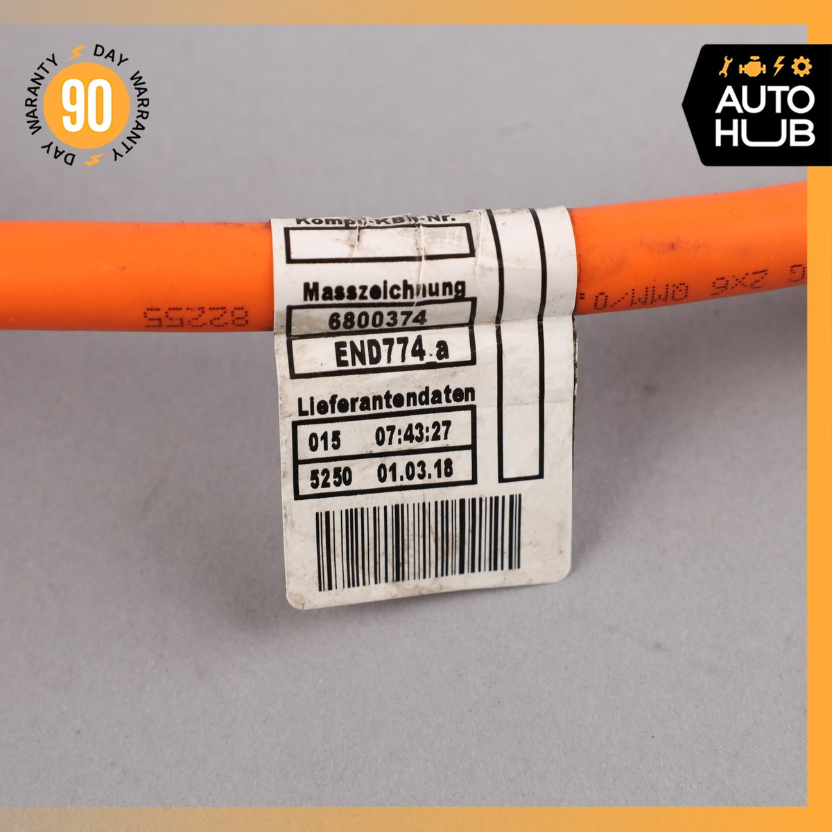 16-18 BMW F15 X5 Hybrid A/C AC Air Compressor Wire Wiring Cable 6800375 OEM - photo 15