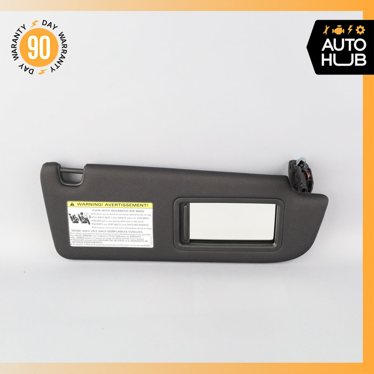 Audi 4G8 A7 Front Right Passenger Side Sunvisor Sun Visor Black 4G0857552A OEM - photo 1
