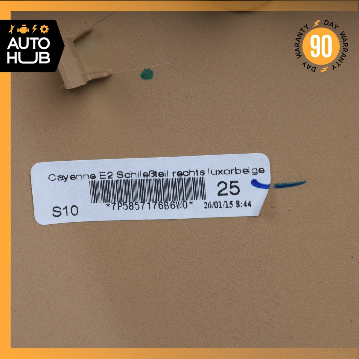 11-18 Porsche Cayenne 958 Right Side Dashboard Trim Cover Panel Beige OEM - photo 12