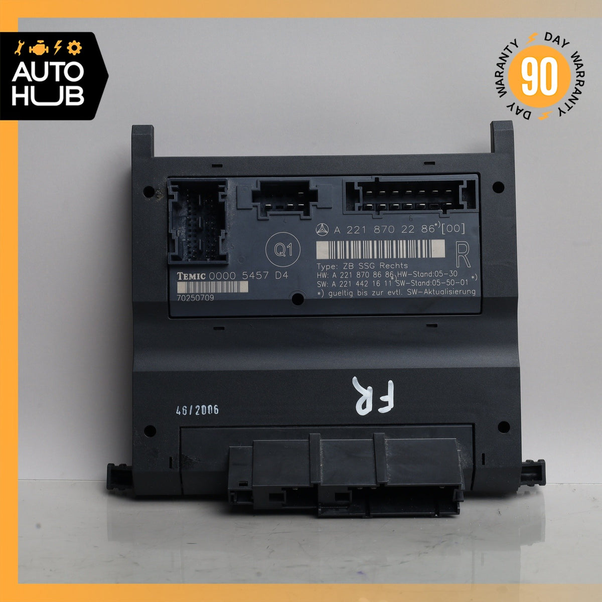 07-13 Mercedes W221 S600 S63 AMG Front Right Side Under Seat Control Unit OEM - photo 4