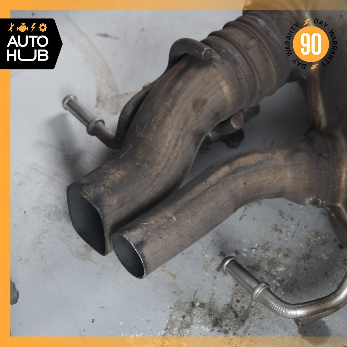 17-18 Mercedes W205 C63 AMG M177 Exhaust Muffler Mufflers w/ Valves OEM 64k - photo 20